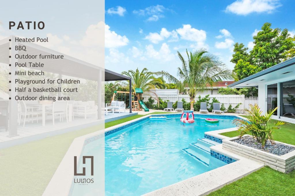 Ferienhaus Stunning 5br Heated Pool, Access & Games L06 Miami